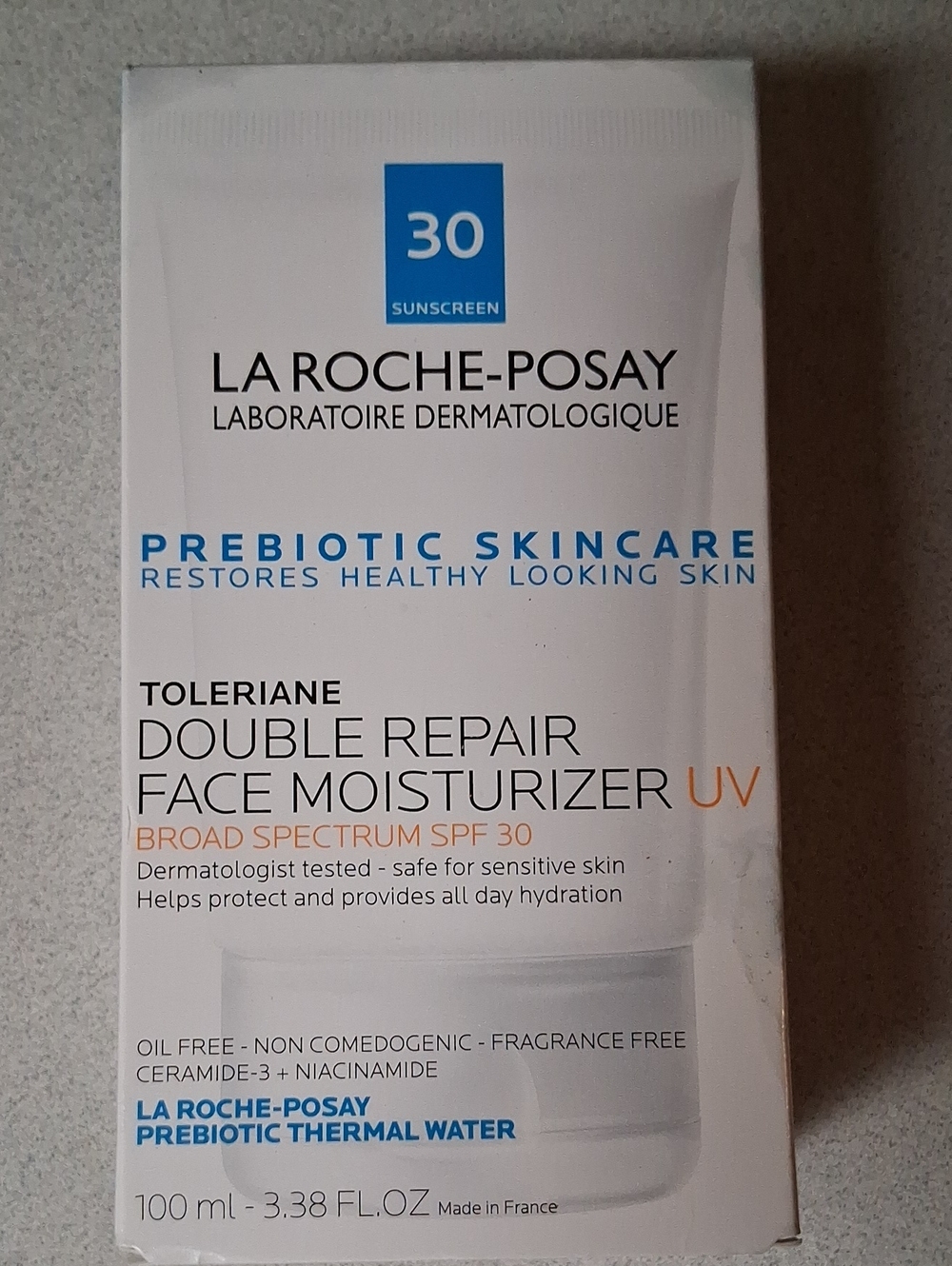 BNIB LA ROCHE-POSAY Toleriane Double Repair Face Moisturizer UV SPF 30 3.38OZ